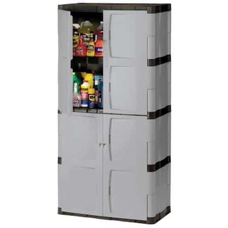 Vortex 72in. Mica & Charcoal Full Double Door Cabinet VO83848